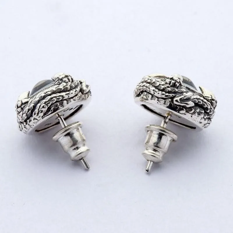 Claw Eyeball Sterling Silver Gothic Earrings