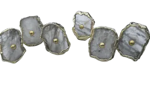 Clear Quartz Agate Cabinet Door Pull Handle - Set of 6