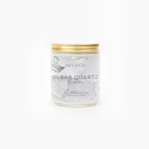 Clear Quartz Candle - Crystal Infused Candle