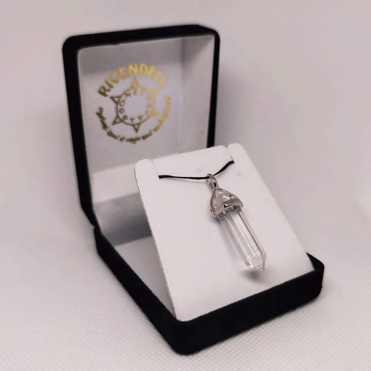 Clear Quartz Crystal Point Pendant
