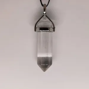 Clear Quartz Crystal Point Pendant