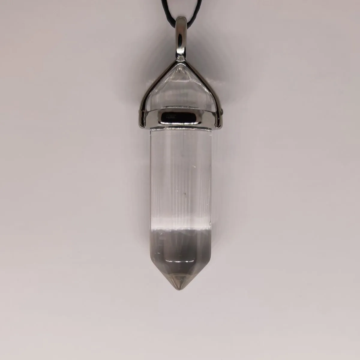 Clear Quartz Crystal Point Pendant
