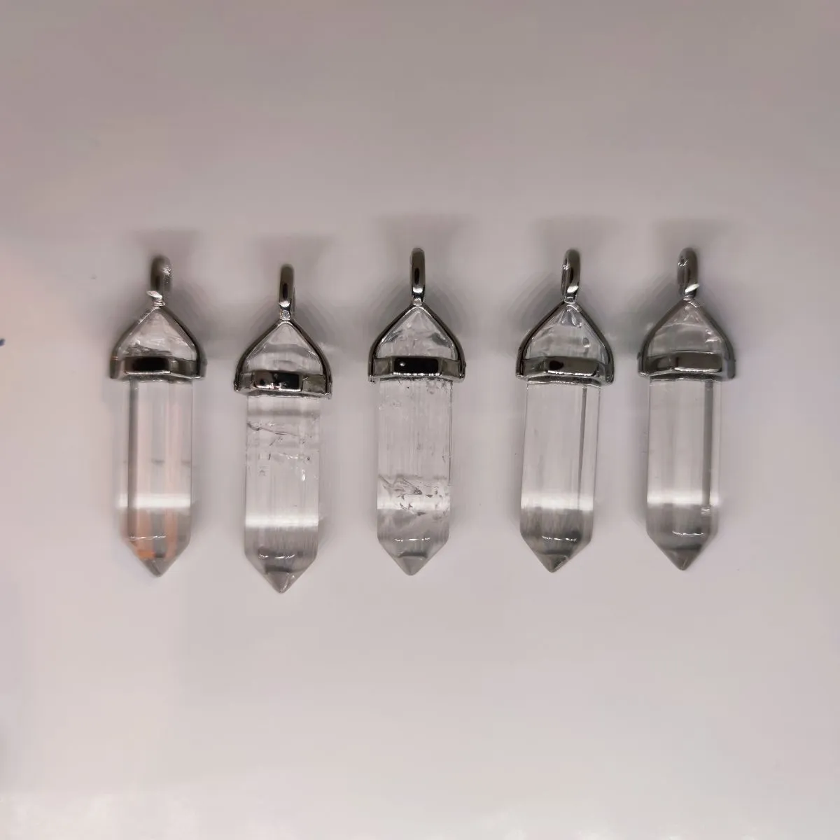 Clear Quartz Crystal Point Pendant