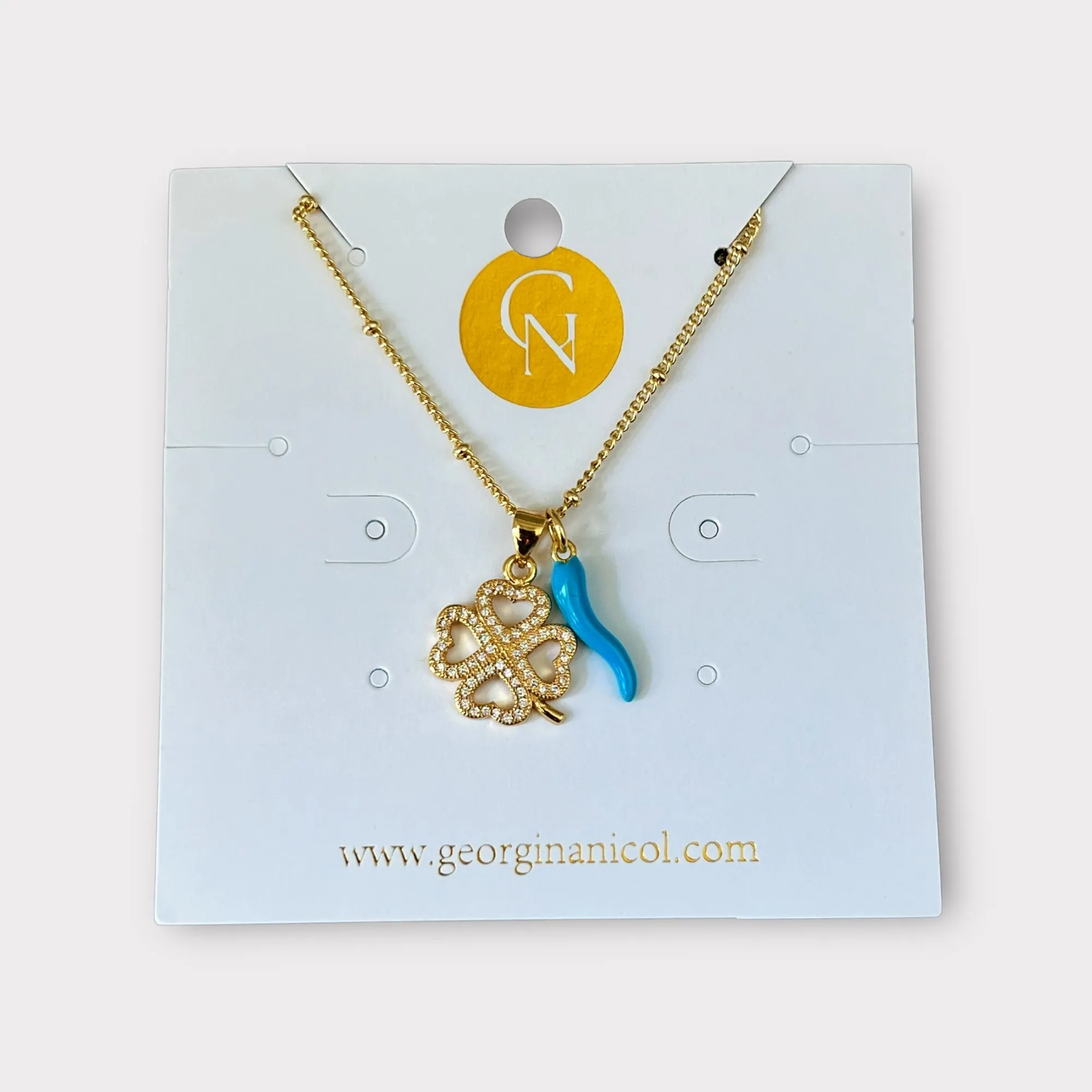 Clover Cornicello Necklace