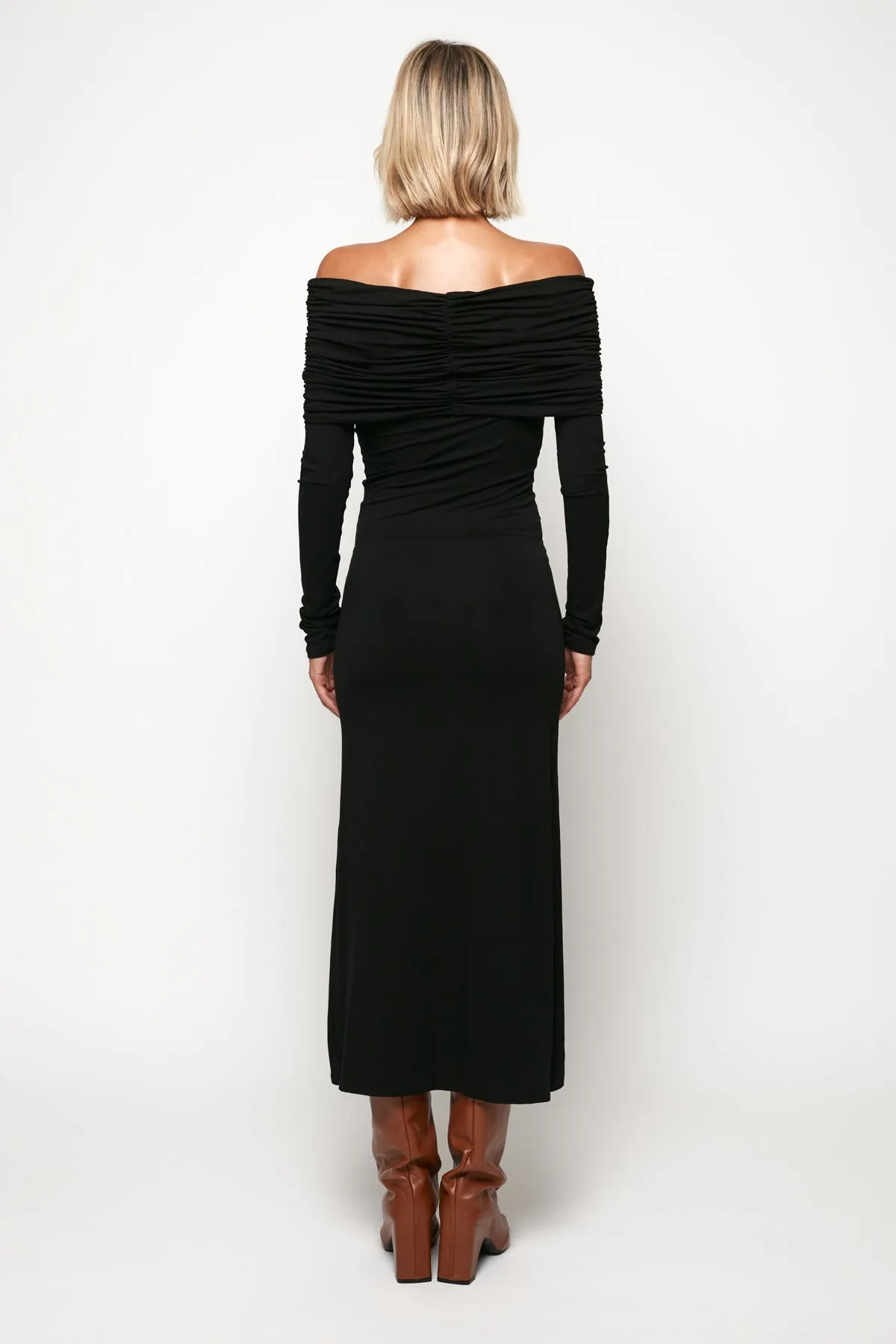 Cold Shoulder Midi