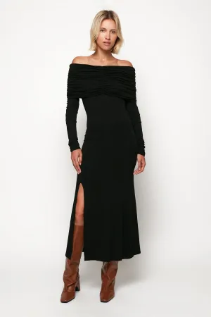 Cold Shoulder Midi