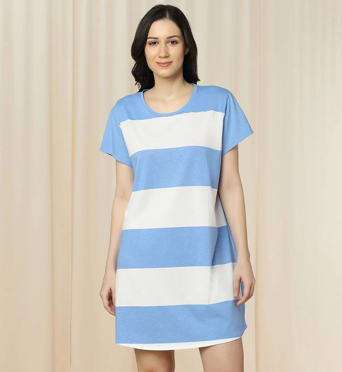 Colorblocked Knitted Nightdress