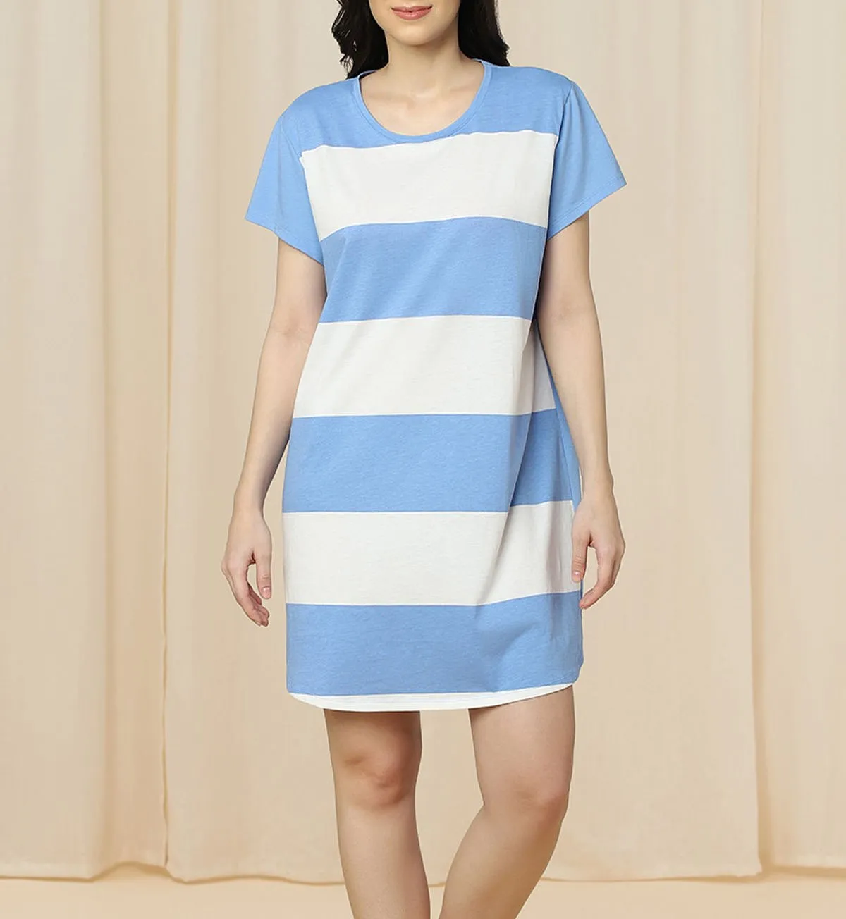 Colorblocked Knitted Nightdress