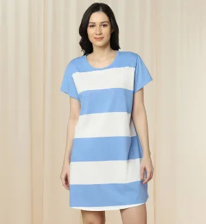 Colorblocked Knitted Nightdress