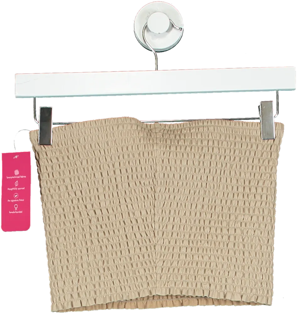 Commando Beige Smocked Tube Top UK XS/S