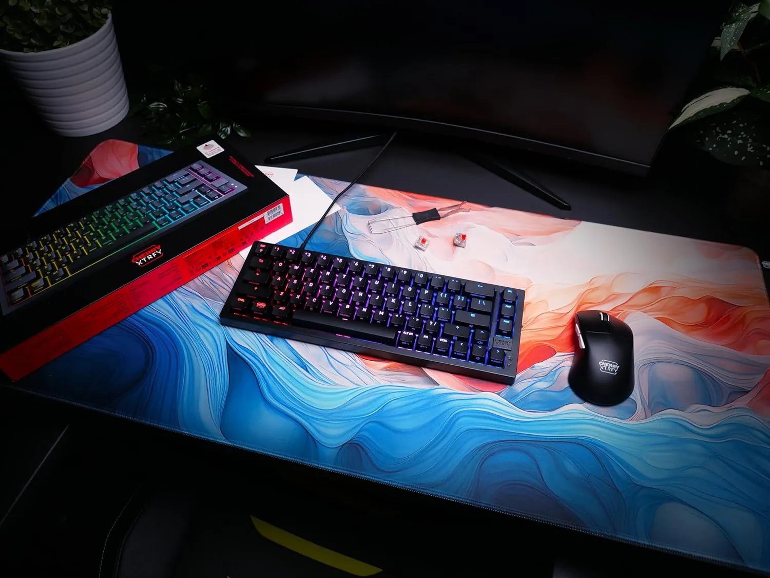 Compact Mechanical Gaming Keyboard 65% Hot-Swappable