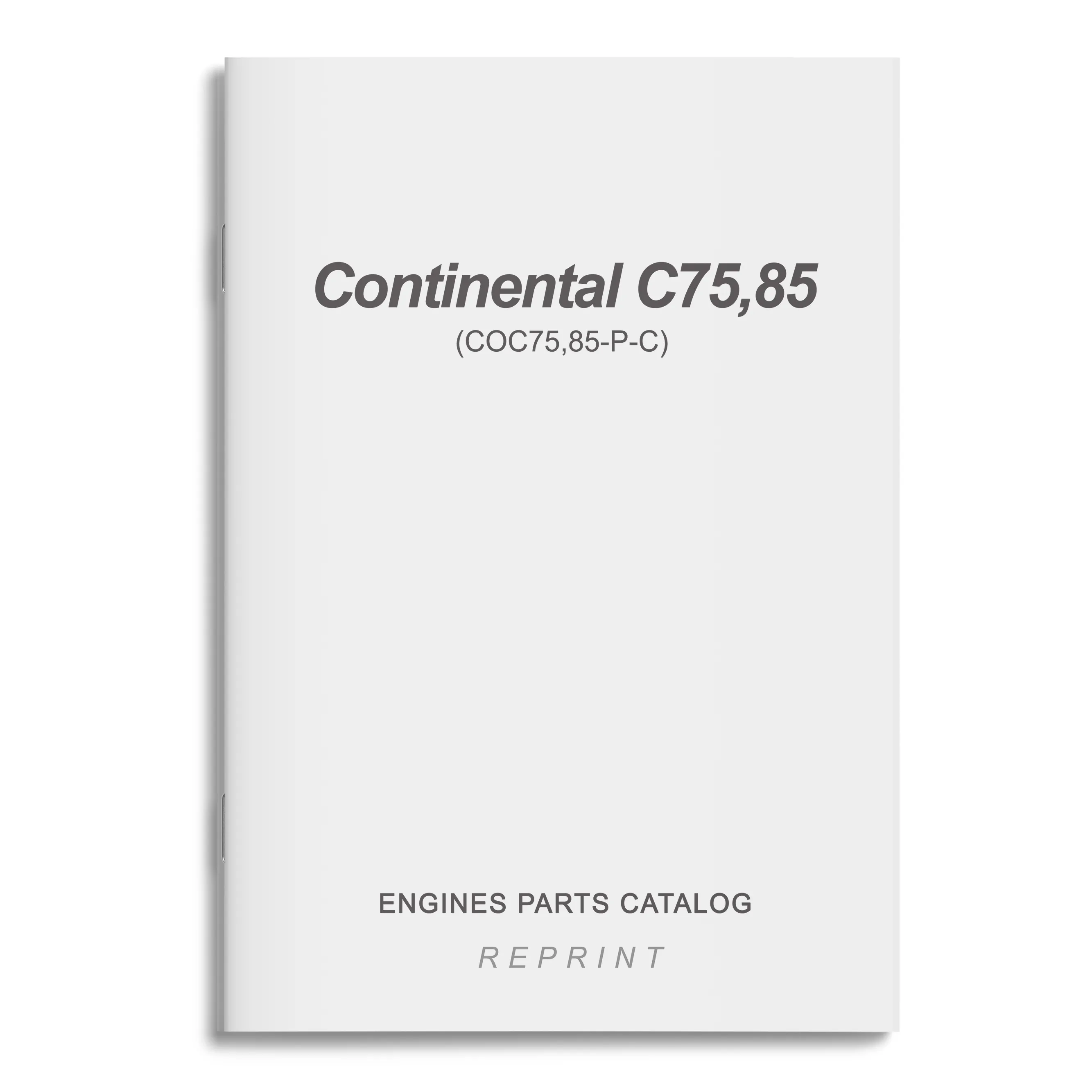 Continental C75,85 Engines Parts Catalog (COC75,85-P-C)