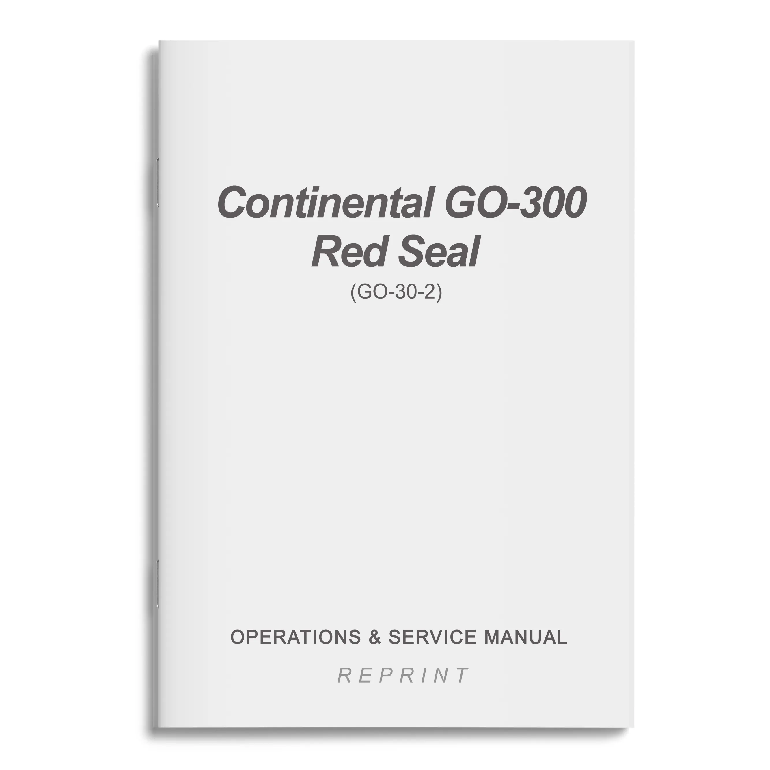 Continental GO-300 Red Seal Operations & Service Manual (GO-30-2)