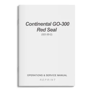 Continental GO-300 Red Seal Operations & Service Manual (GO-30-2)