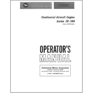 Continental IO-360 Series 1966 Operators & Maintenance
