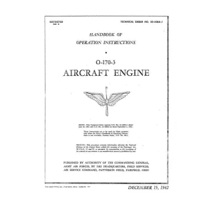 Continental O-170-3 Aircraft Engine Operator's Manual (02-40BA-1)