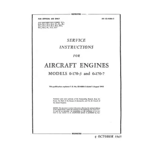 Continental O-170-3 Aircraft Engine Service Instructions (02-40BA-2)