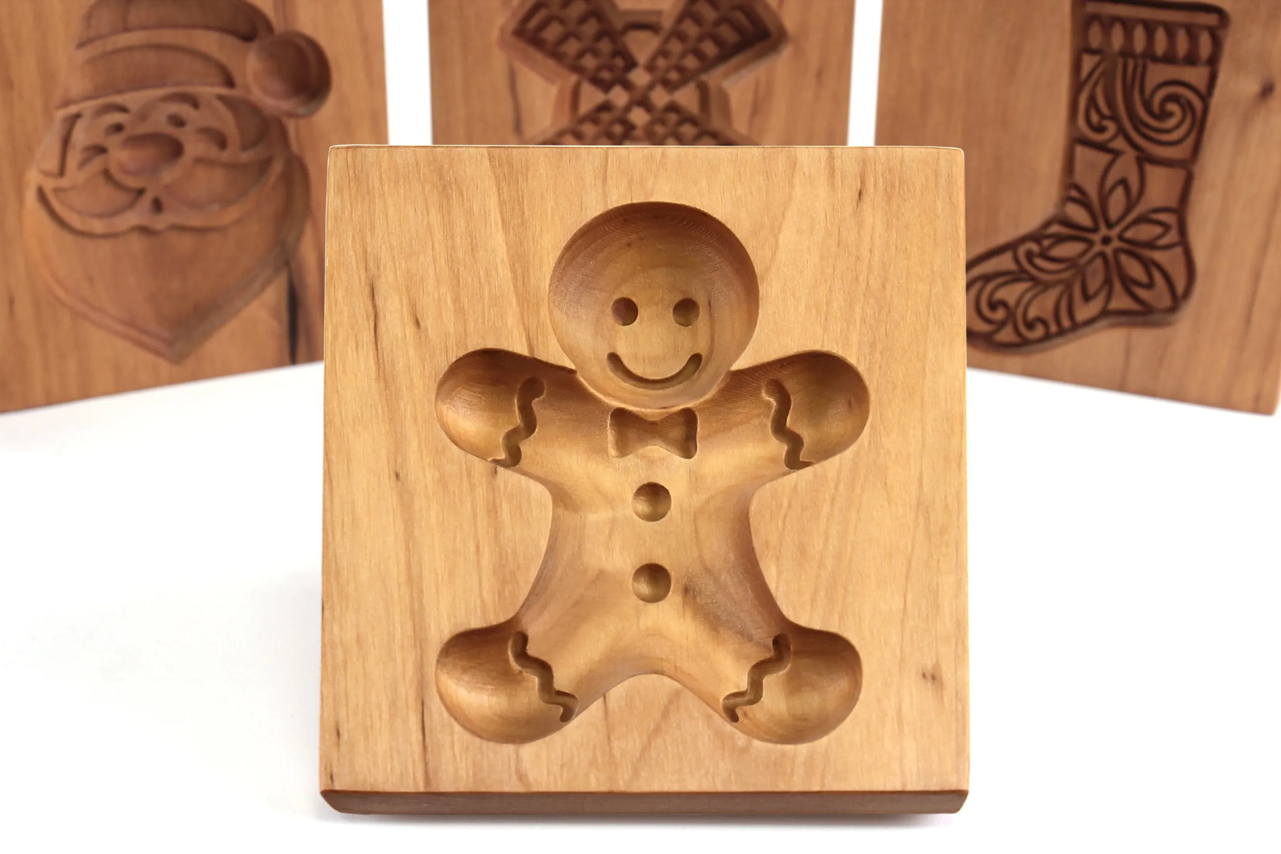 Cookie Mold, Gingerbread Man Christmas Cookie Cutter, Springerle Mold, Wooden Biscuit Stamp, Speculaas, Cookie Embosser, Shortbread Stamp, Xmas Gift