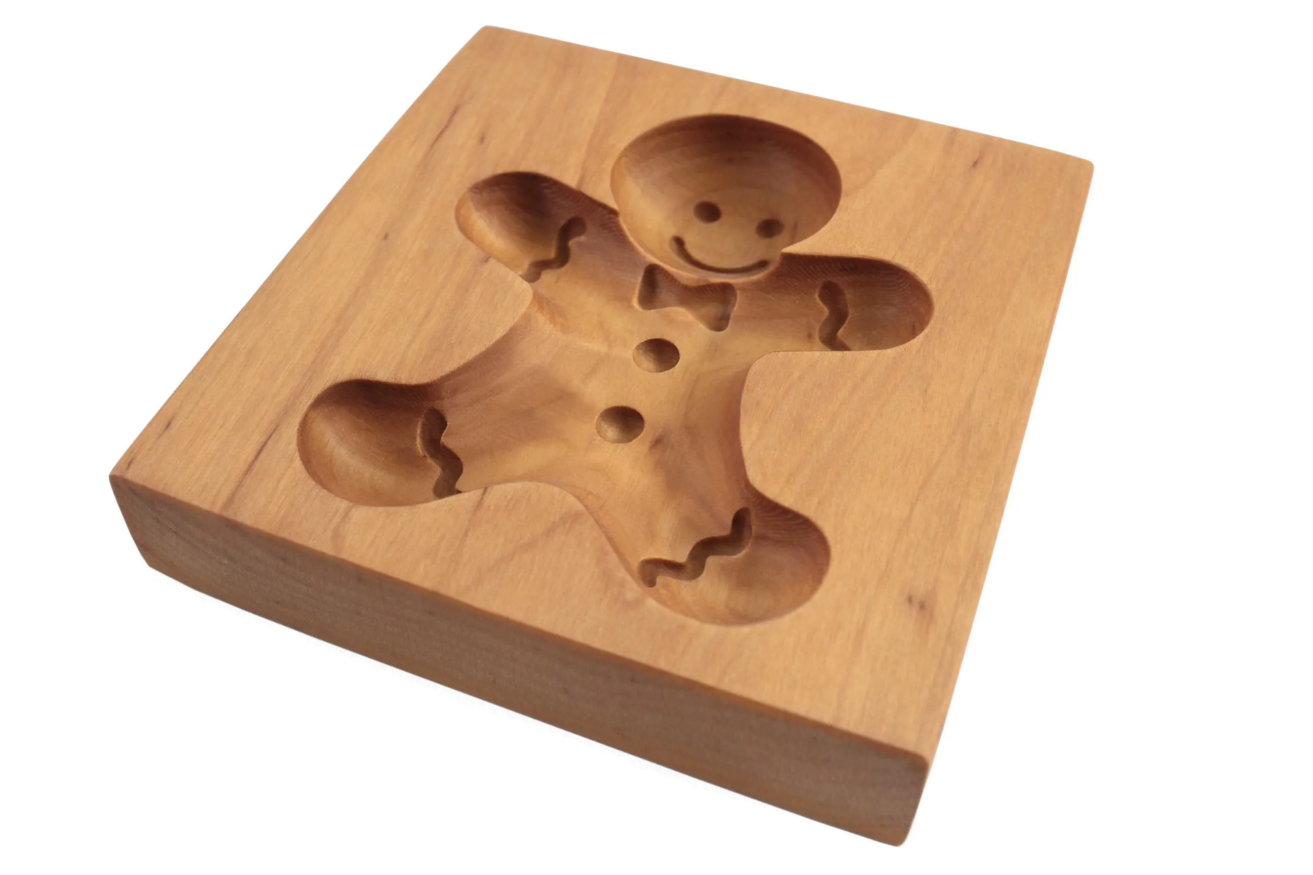 Cookie Mold, Gingerbread Man Christmas Cookie Cutter, Springerle Mold, Wooden Biscuit Stamp, Speculaas, Cookie Embosser, Shortbread Stamp, Xmas Gift