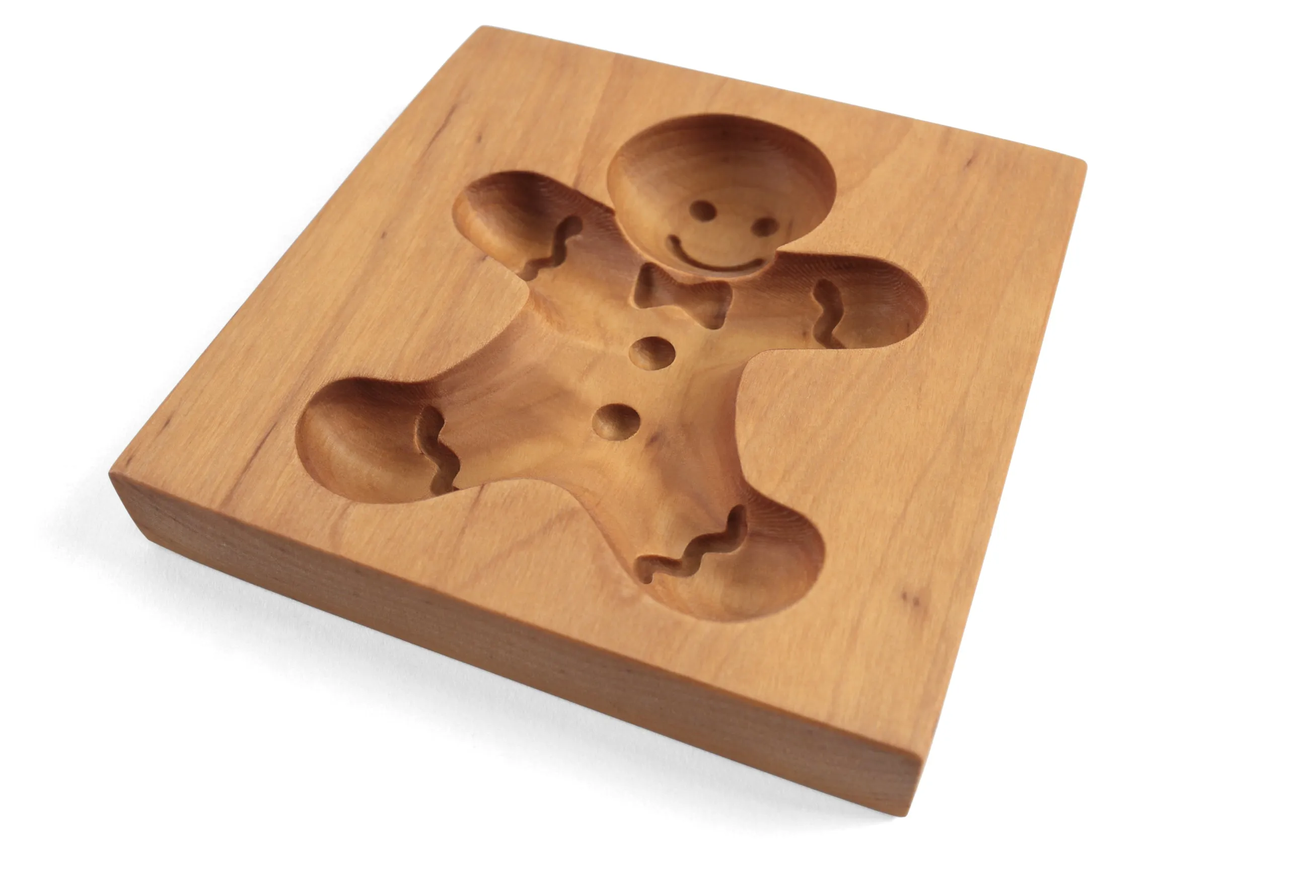 Cookie Mold, Gingerbread Man Christmas Cookie Cutter, Springerle Mold, Wooden Biscuit Stamp, Speculaas, Cookie Embosser, Shortbread Stamp, Xmas Gift