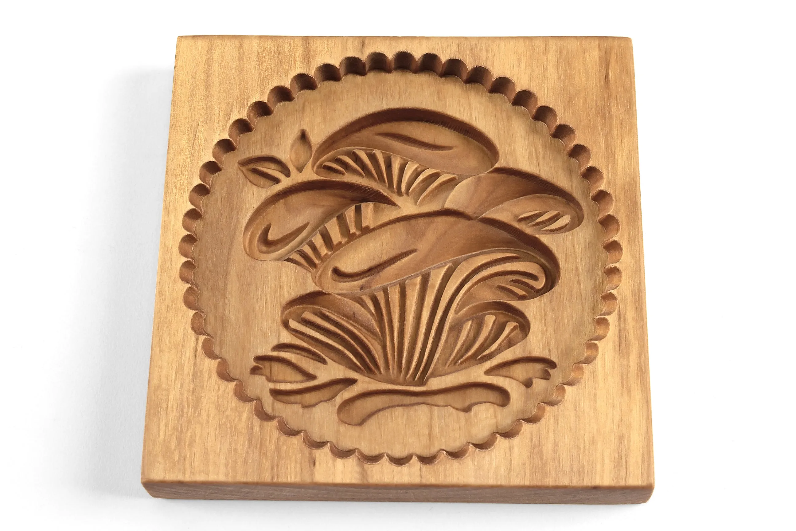 Cookie Mold,  Сhanterelles Springerle Mold, Girolles Xmas Cookie Cutter, Gingerbread, Speculaas, Clay Mold Gift, Christmas Gift