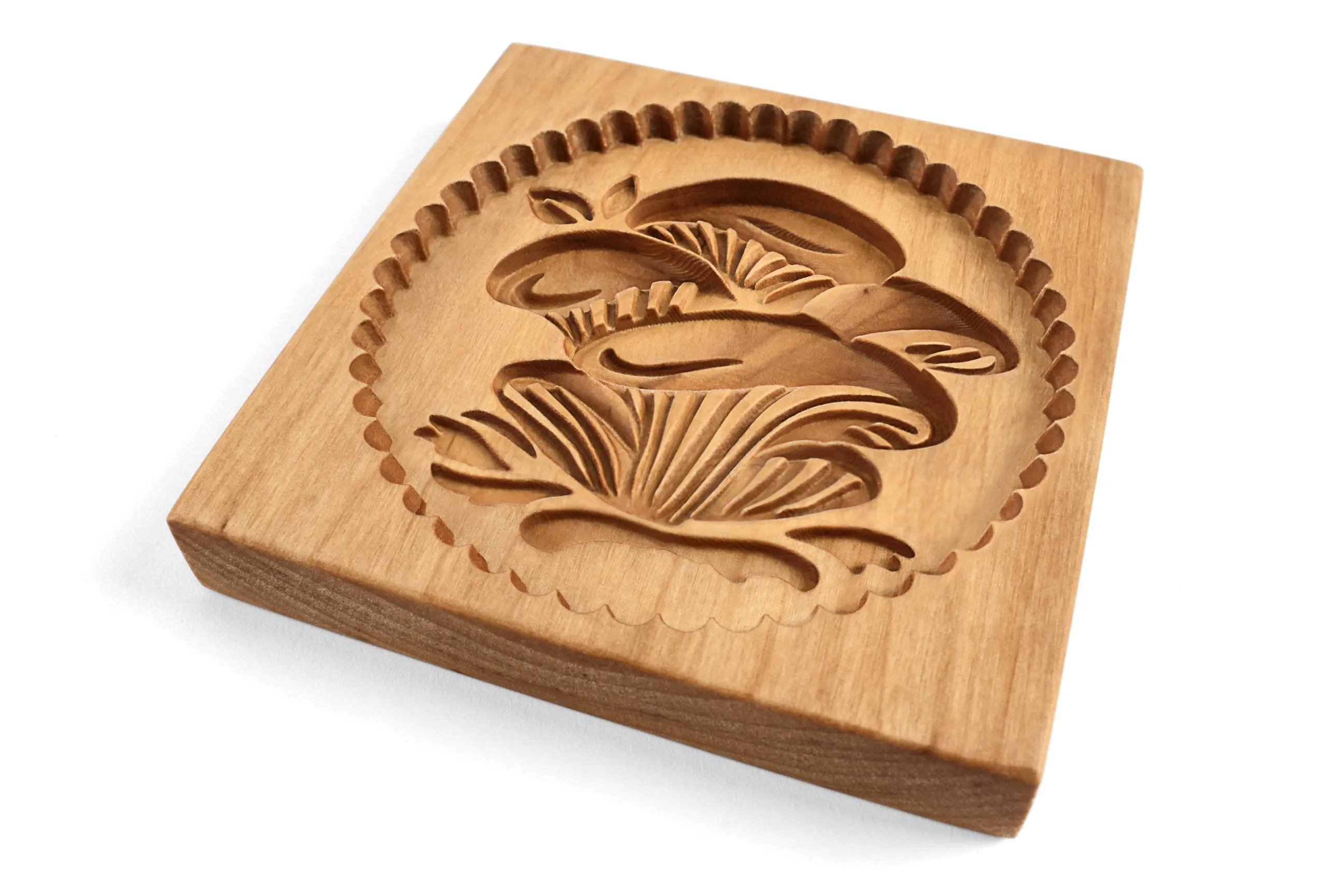Cookie Mold,  Сhanterelles Springerle Mold, Girolles Xmas Cookie Cutter, Gingerbread, Speculaas, Clay Mold Gift, Christmas Gift