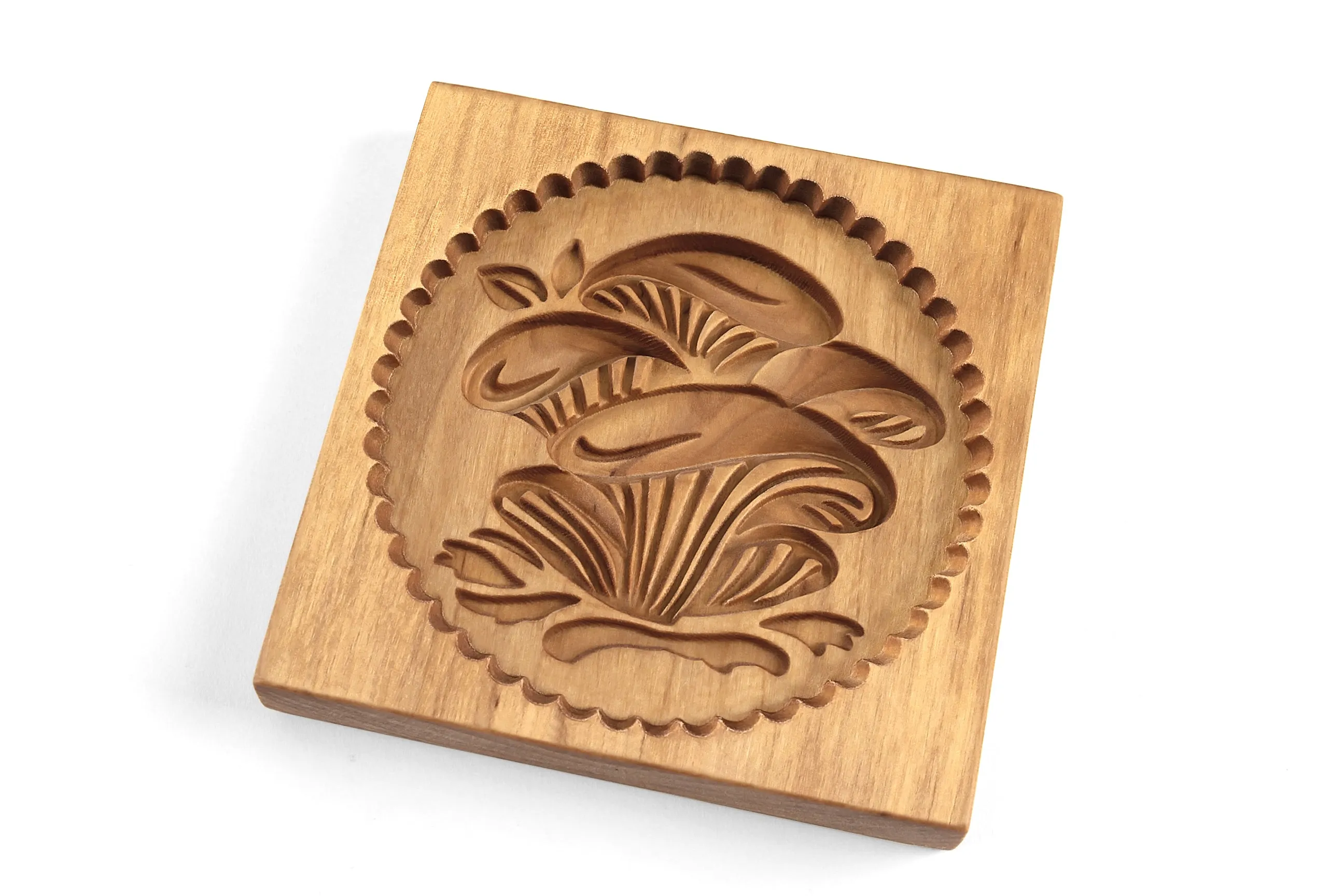 Cookie Mold,  Сhanterelles Springerle Mold, Girolles Xmas Cookie Cutter, Gingerbread, Speculaas, Clay Mold Gift, Christmas Gift