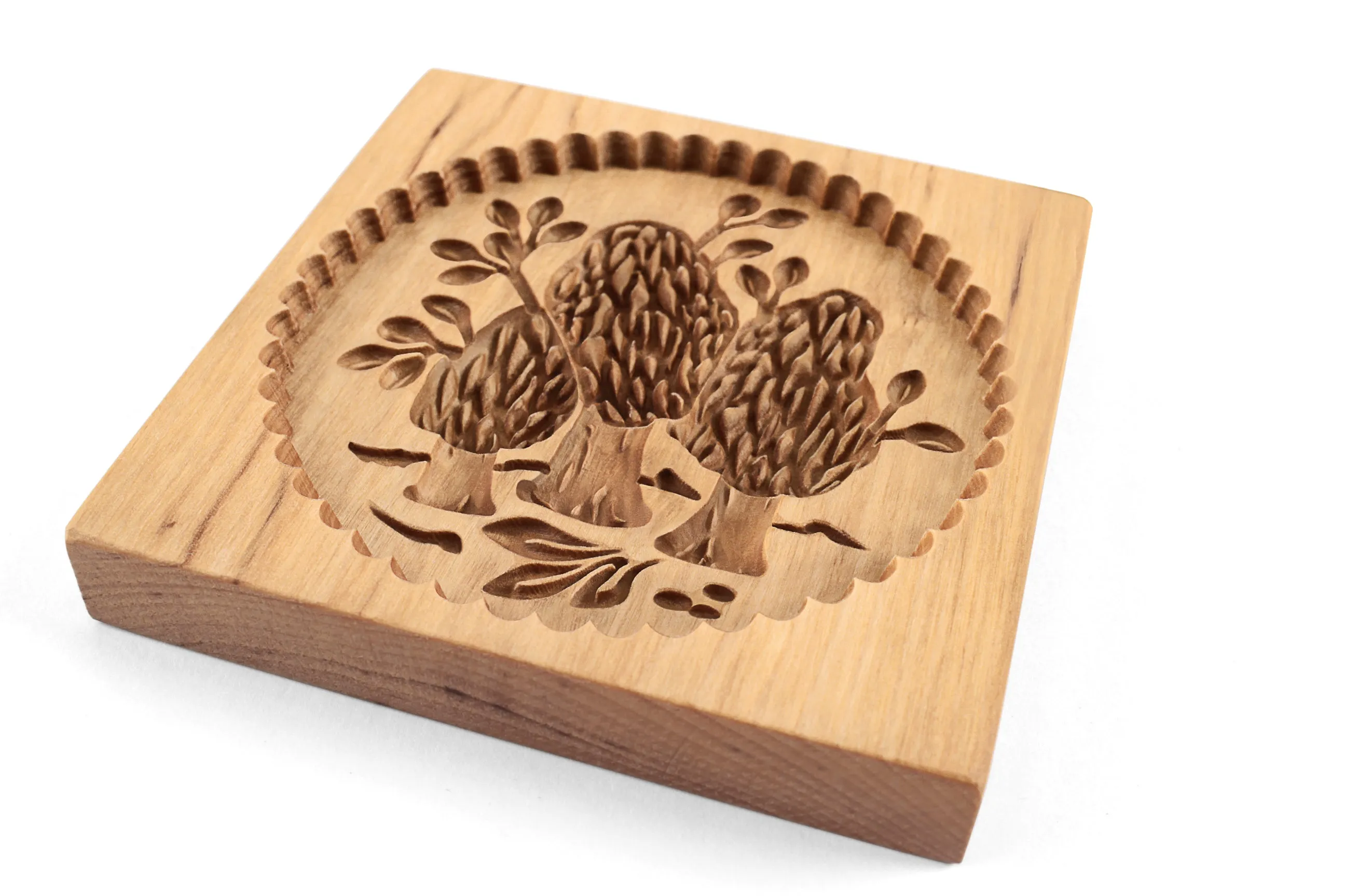 Cookie Mold,  Morel Mushrooms Wooden Cookie Mold, Girolles Xmas Cookie Cutter, Gingerbread, Speculaas, Clay Mold Gift, Christmas Gift