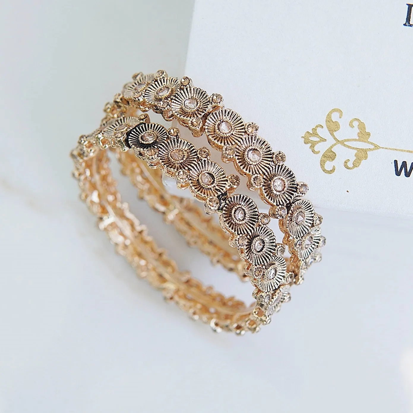 Copper Gold 2 Pcs Bangles