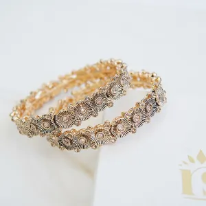 Copper Gold 2 Pcs Bangles