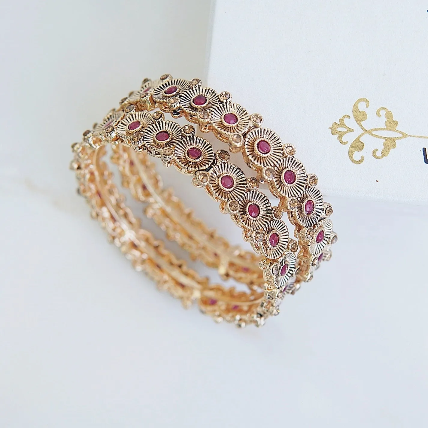 Copper Gold 2 Pcs Bangles
