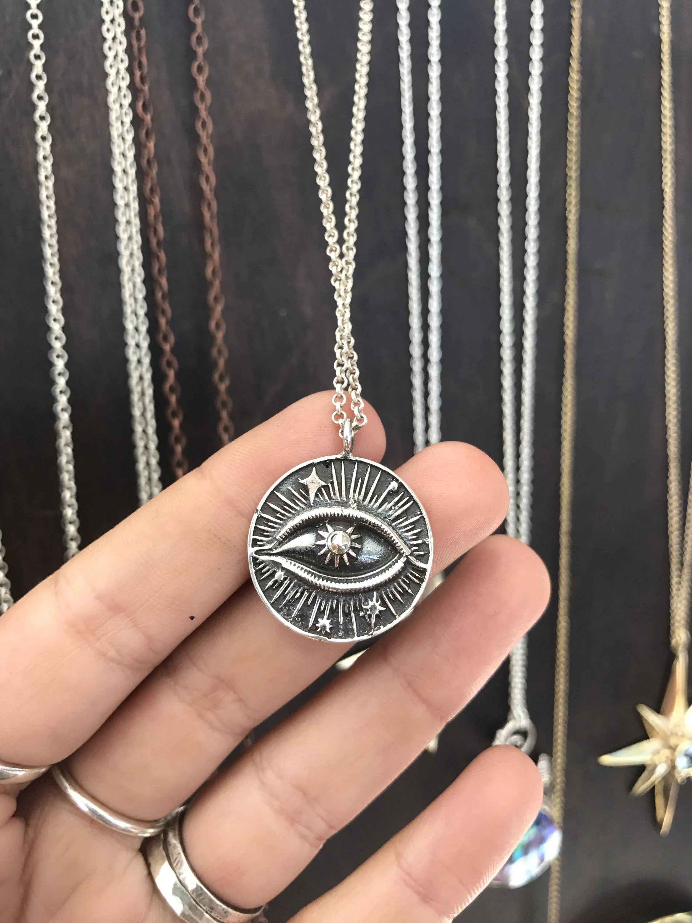 Cosmic Visions Sterling Silver Necklace