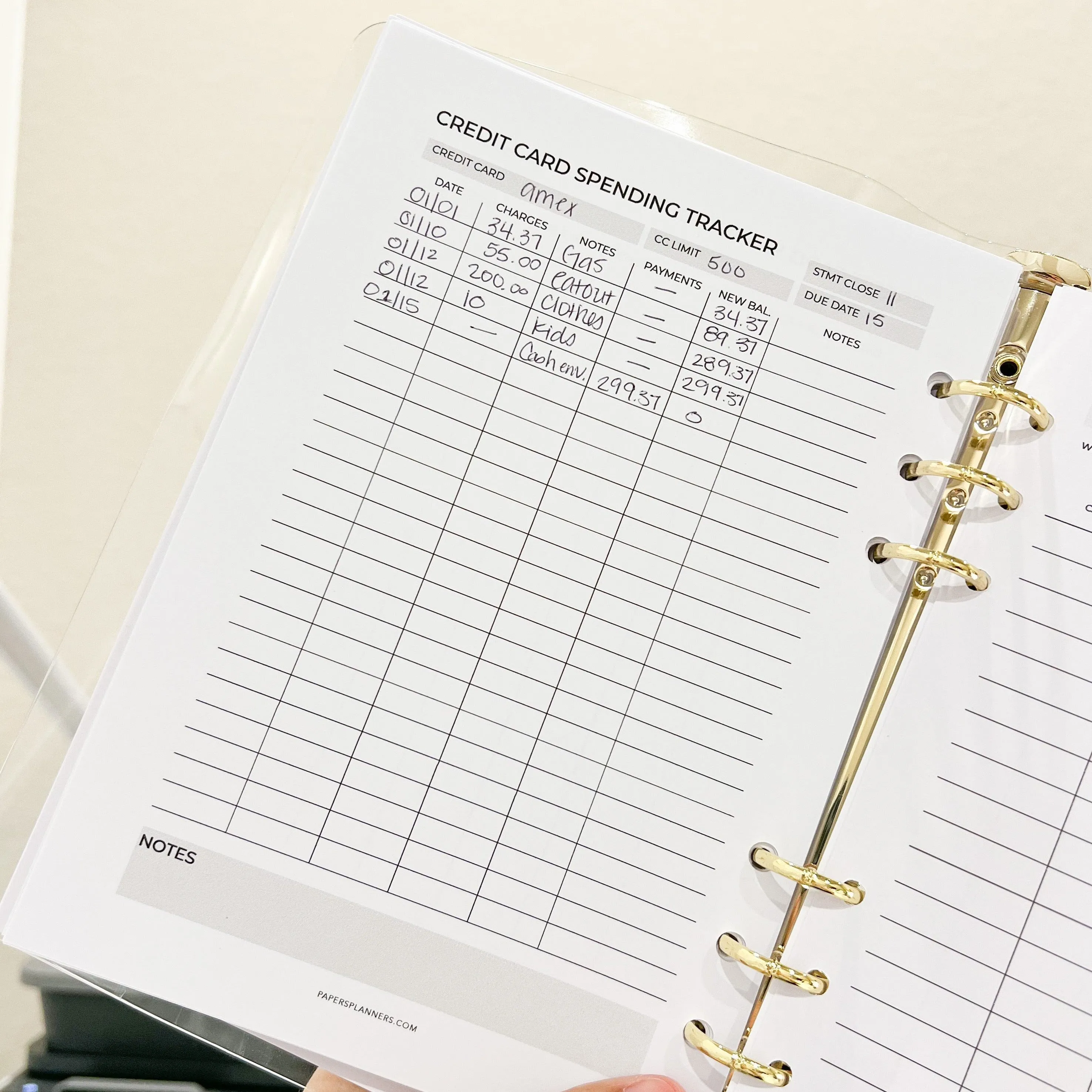 Credit Card Spending Tracker