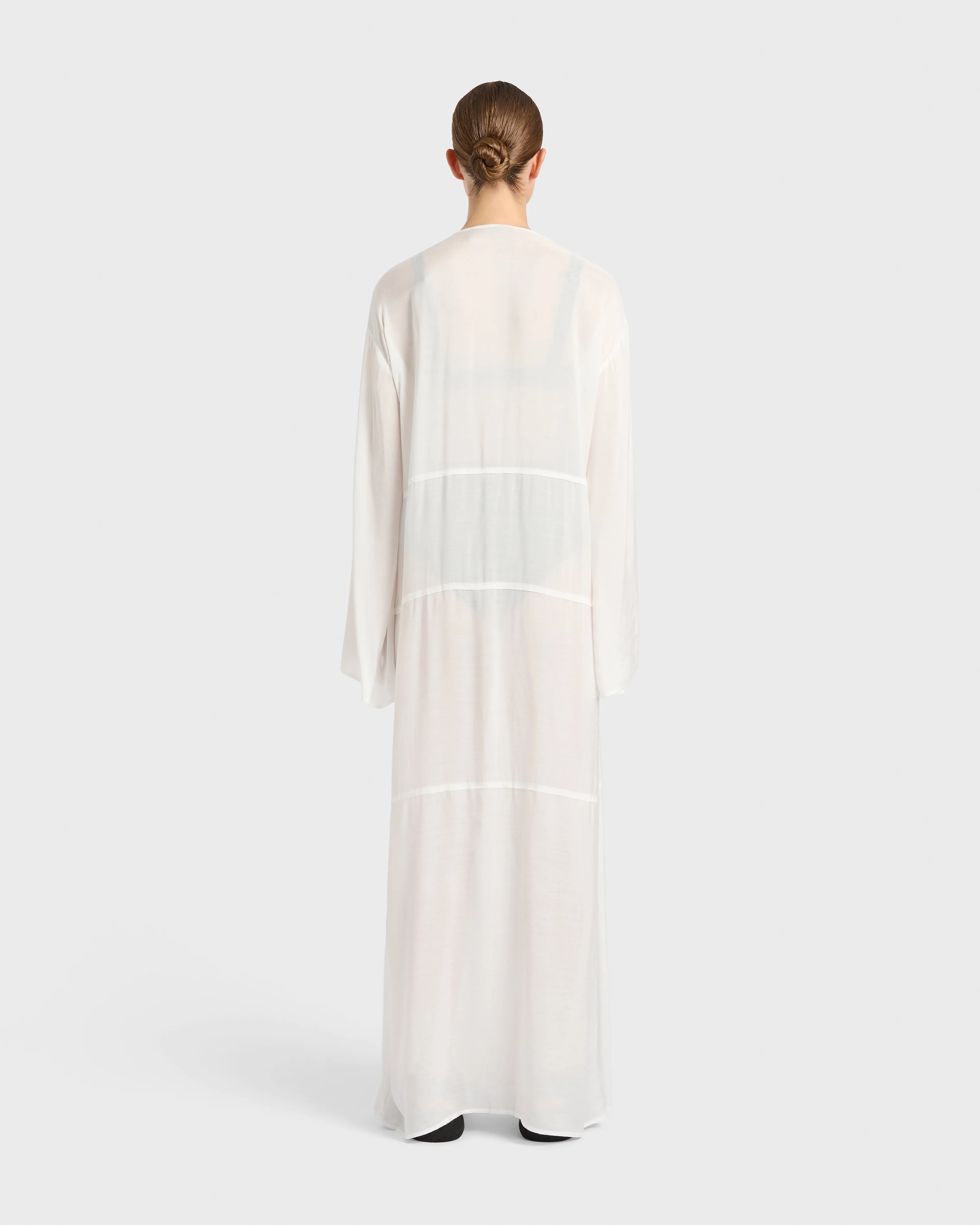 Cremona Tie-Front Maxi Coverup - White