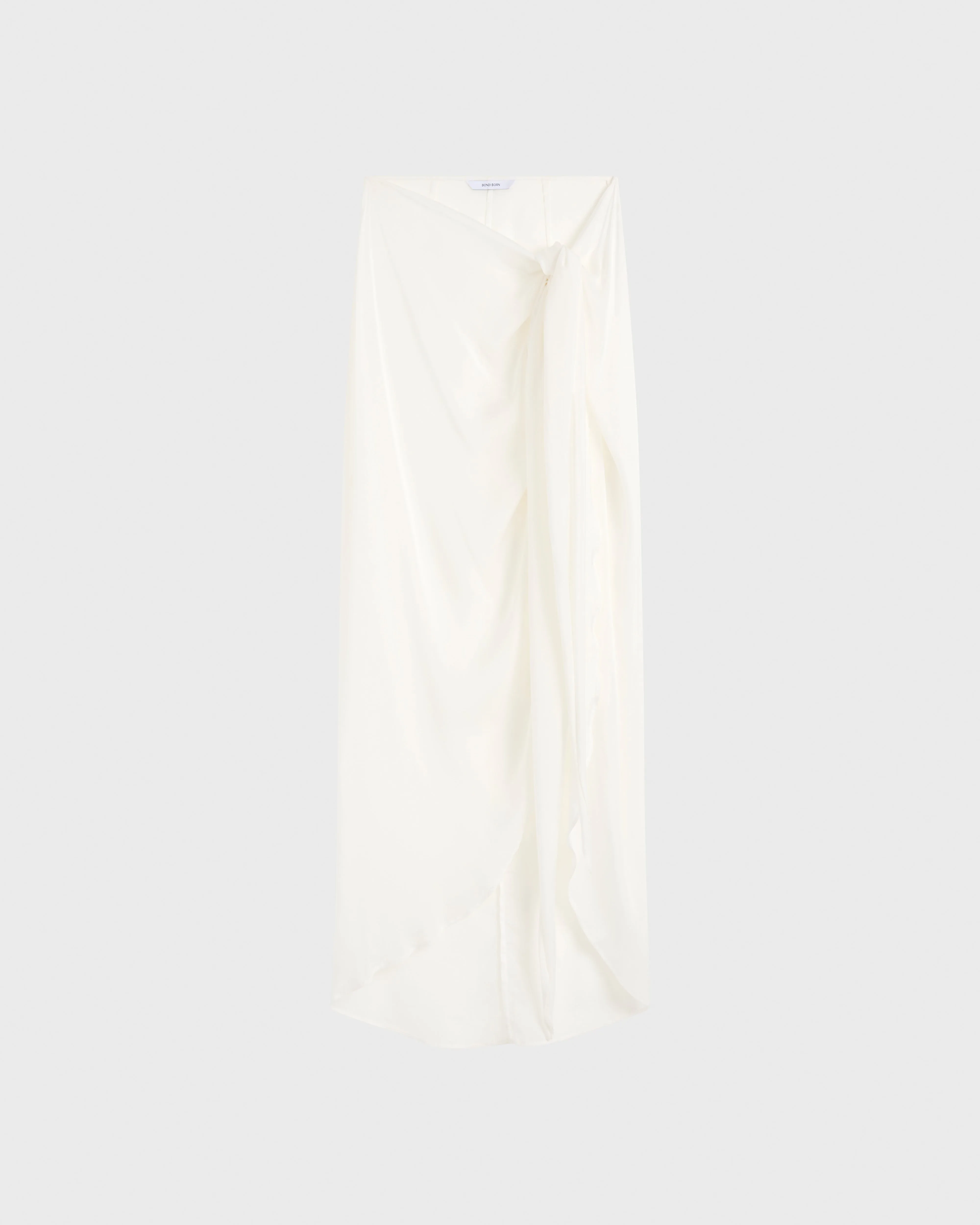 Cremona Tie Front Sarong - White