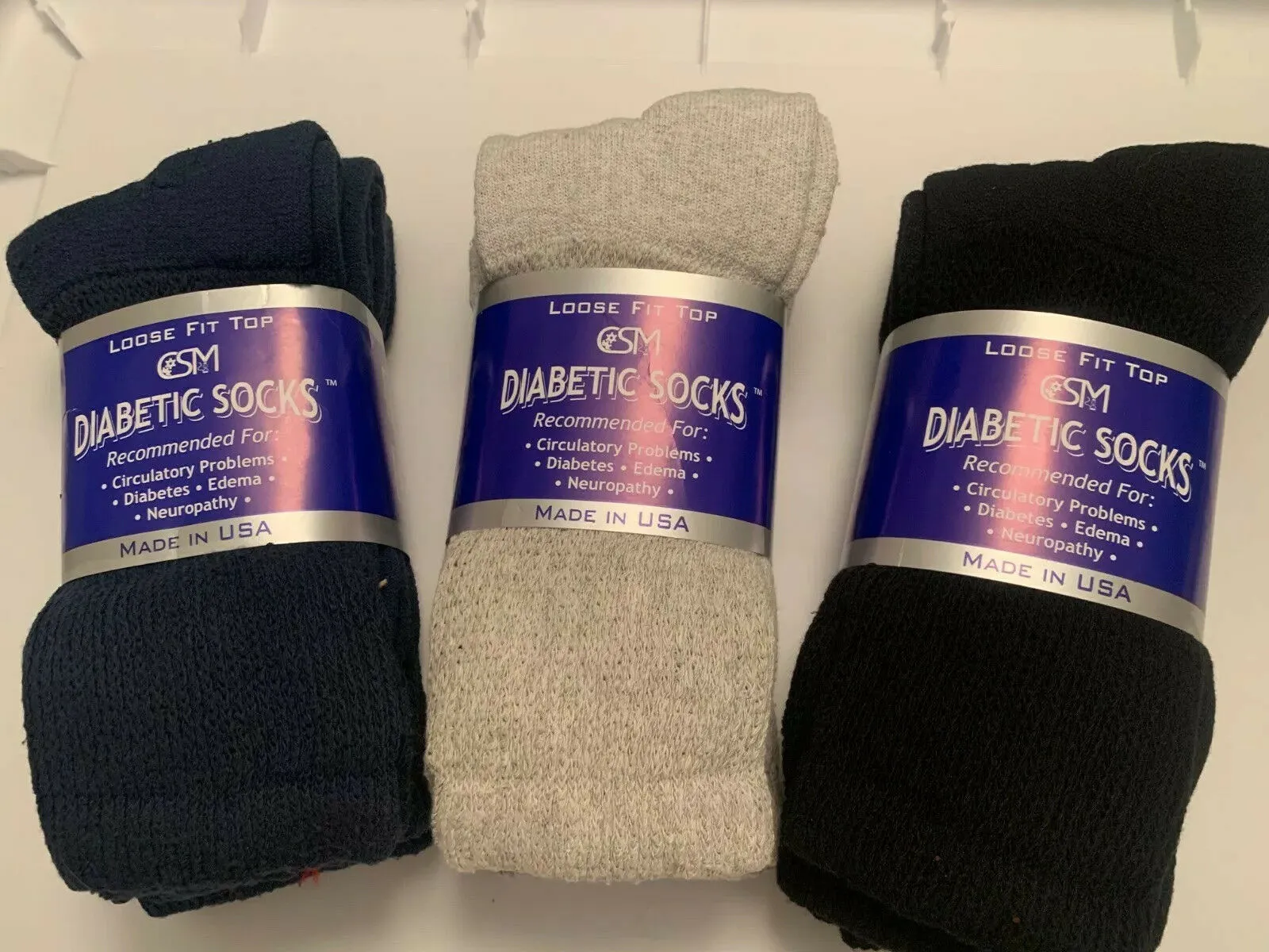 Cresswell  Diabetic Women Crew Socks Multi Color Pack