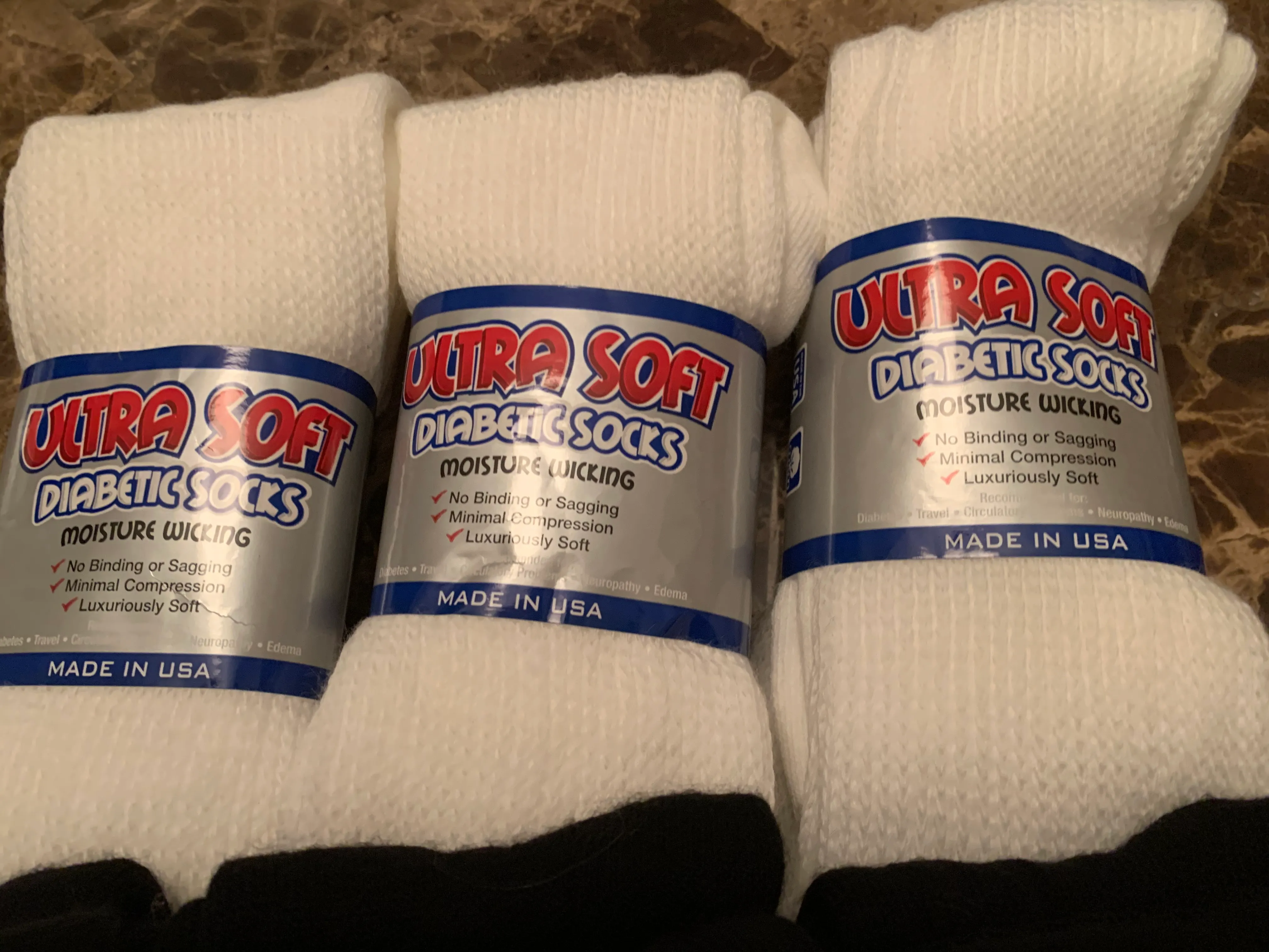 Cresswell Ultra Soft Men and Women Diabetic  Crew Socks