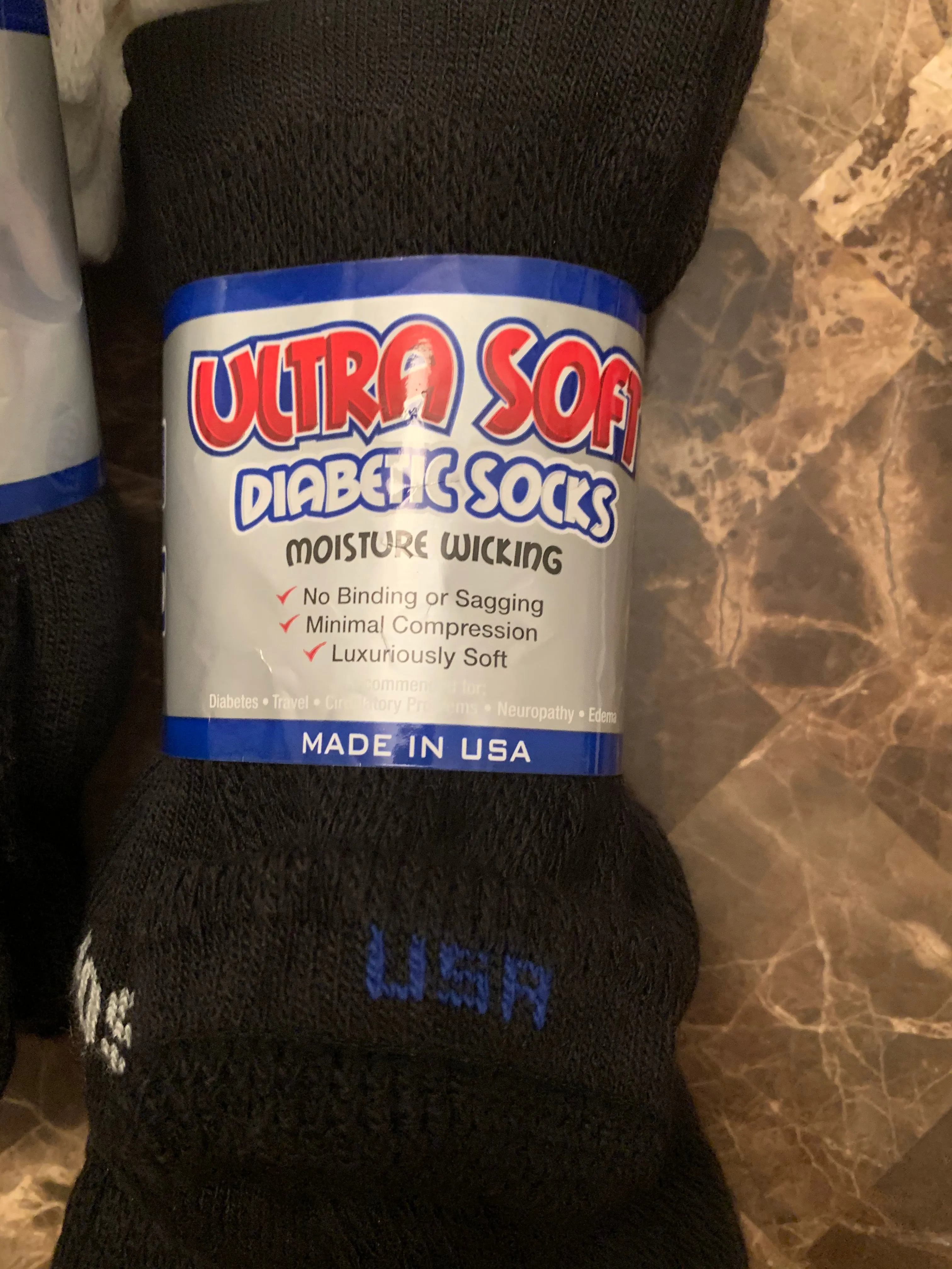 Cresswell Ultra Soft Men and Women Diabetic  Crew Socks