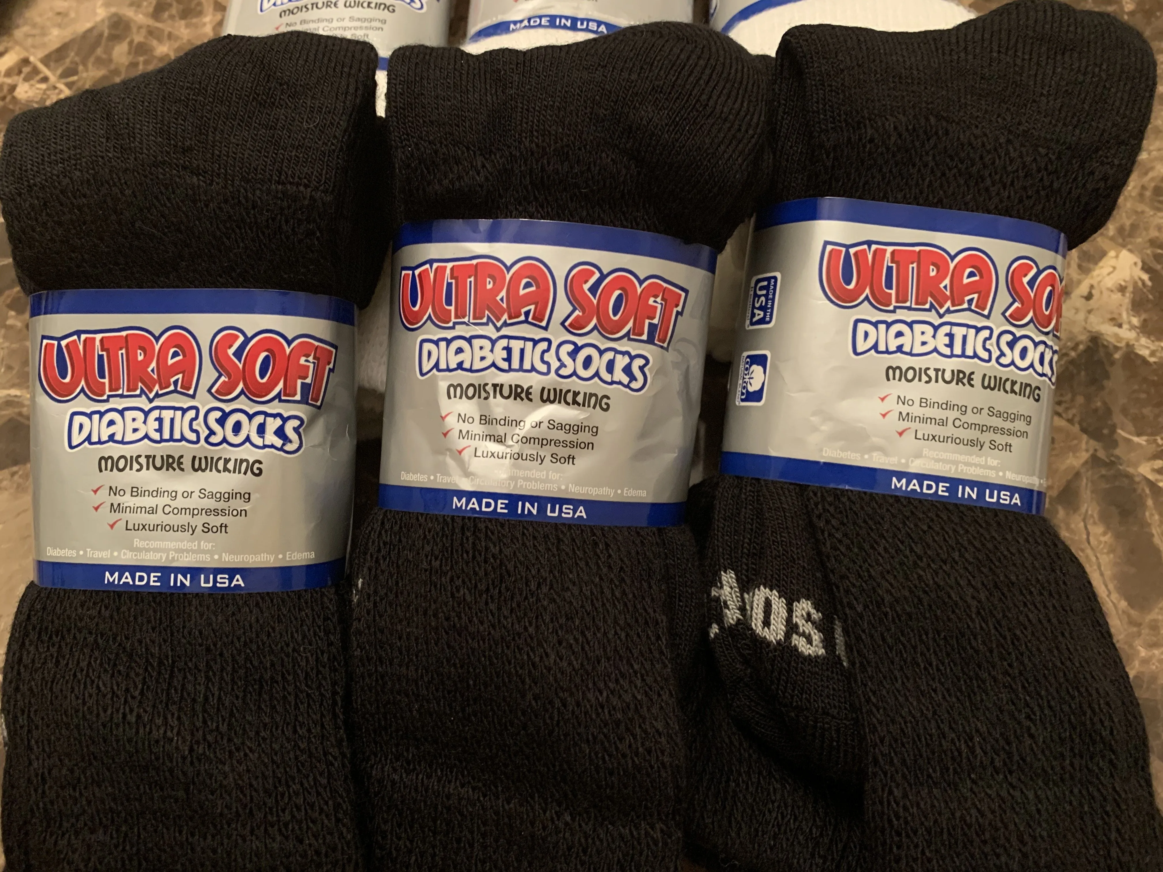 Cresswell Ultra Soft Men and Women Diabetic  Crew Socks