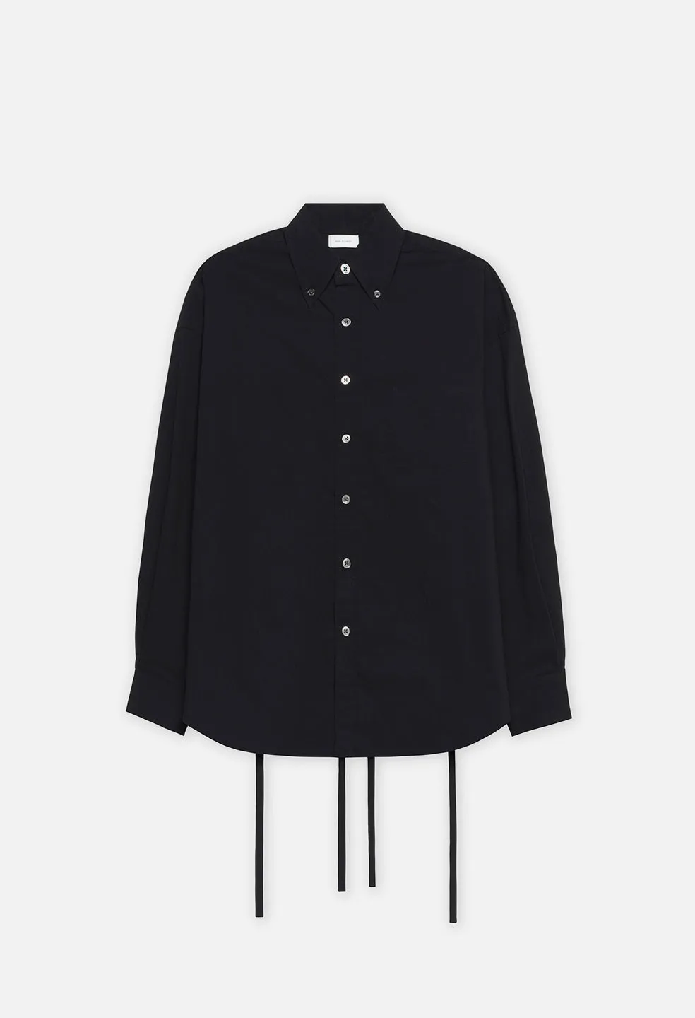 Crinkled Kimono Shirt / Black