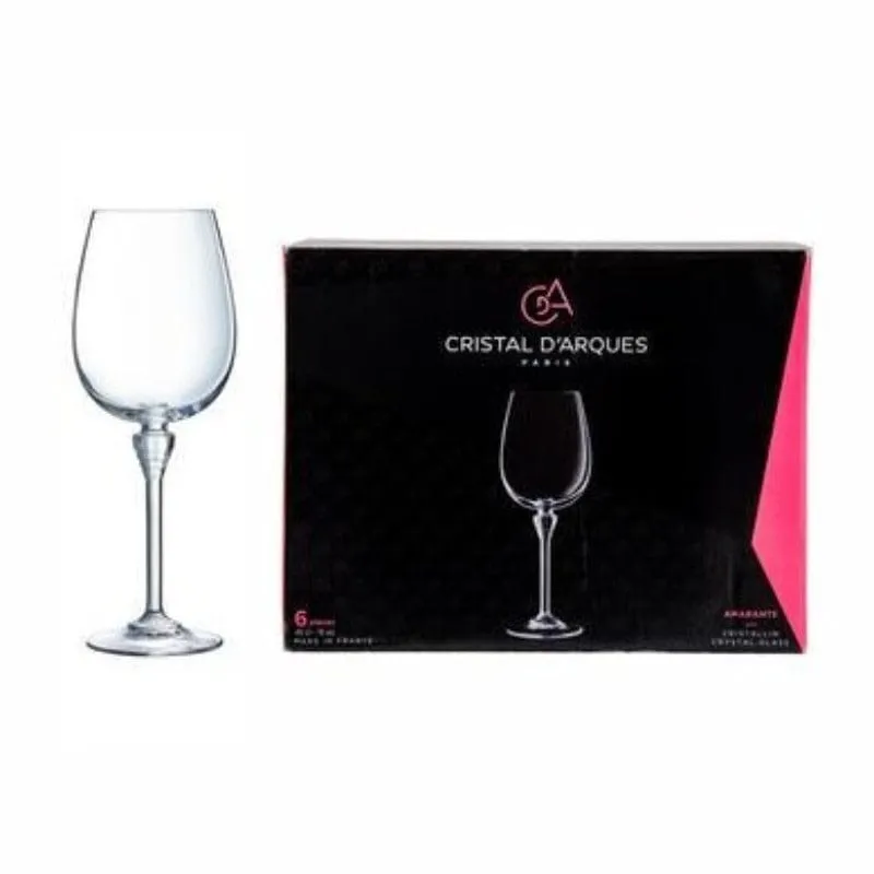 Cristal D'arques - Amarante Stem glass - 450ml - Set of 6