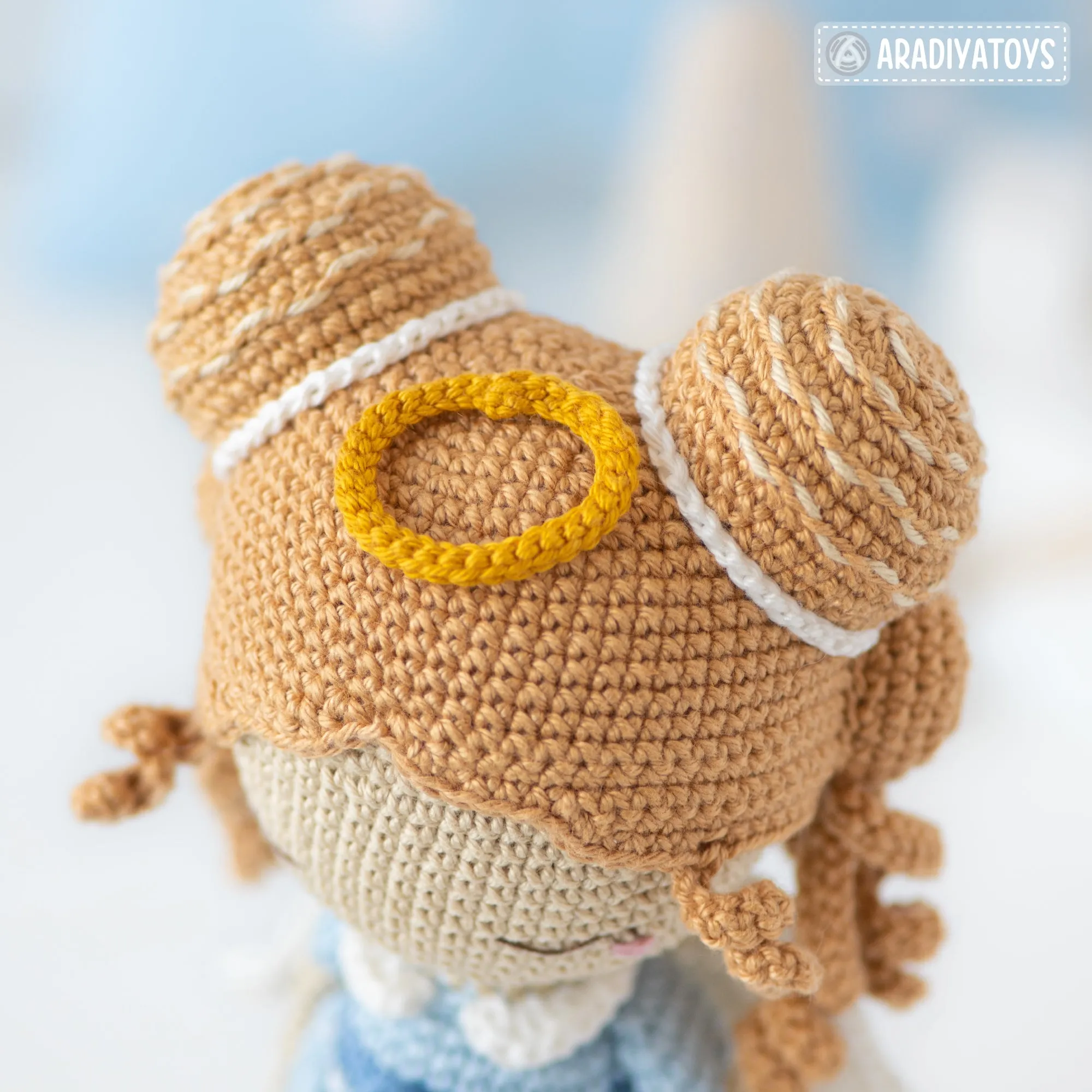 Crochet Doll Pattern for Friendy Leah the Angel Amigurumi Doll Pattern PDF File Tutorial Amigurumi Crochet Doll Lesson Digital Download
