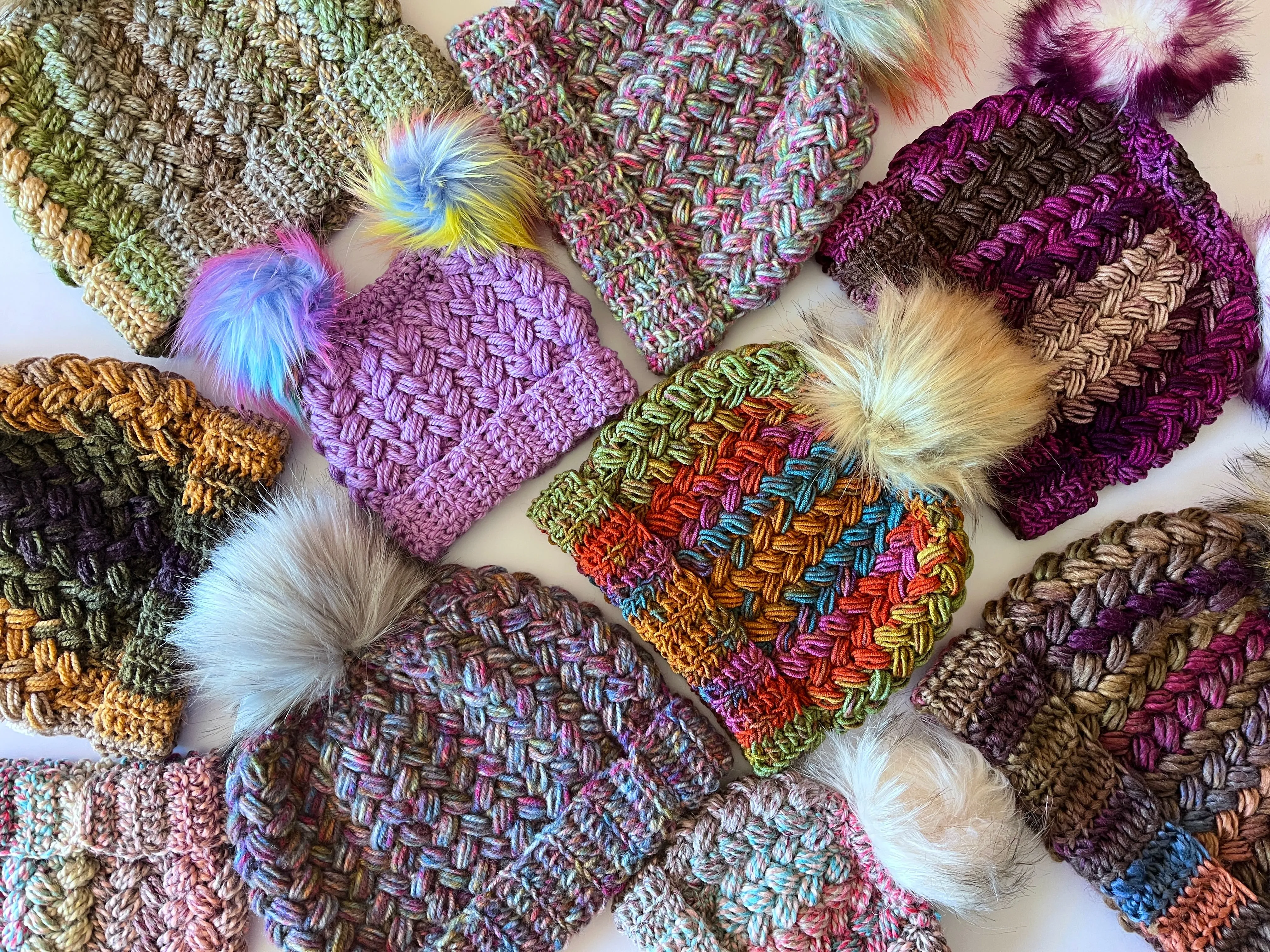 Crochet Pattern - Puffs-A-Plenty Hat