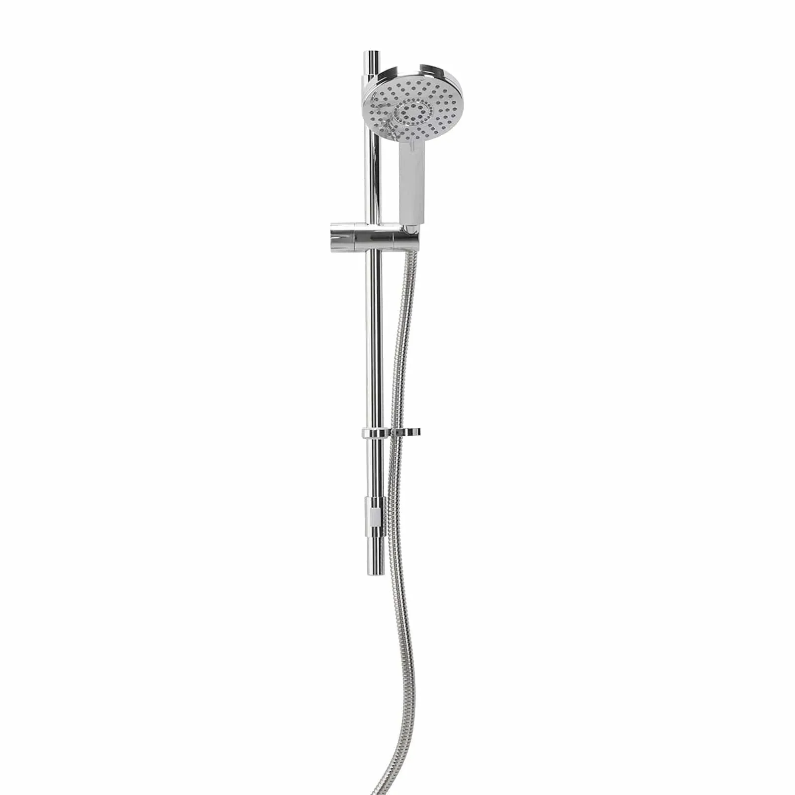 Croydex Matrix Shower Riser Rail Set with Adjustable 5 Pattern Spray Head & 1.5m Stainless Steel Hose