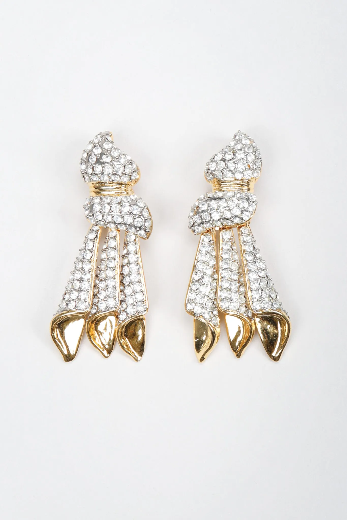 Crystal Knot Dangle Earrings