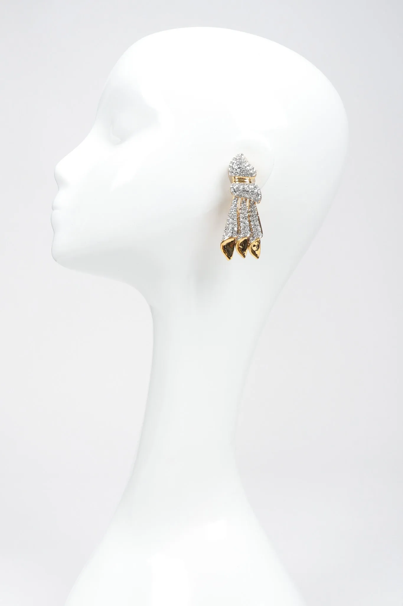 Crystal Knot Dangle Earrings