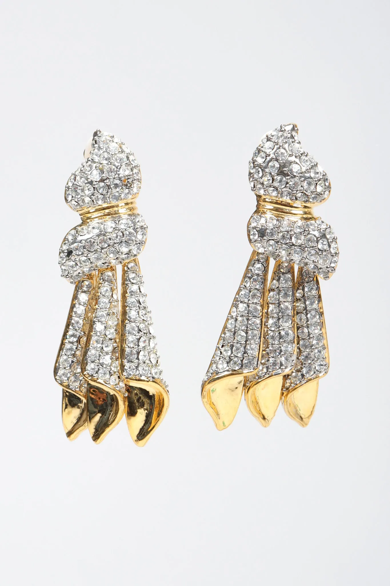 Crystal Knot Dangle Earrings
