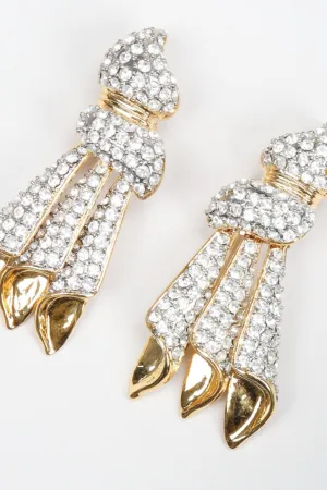 Crystal Knot Dangle Earrings