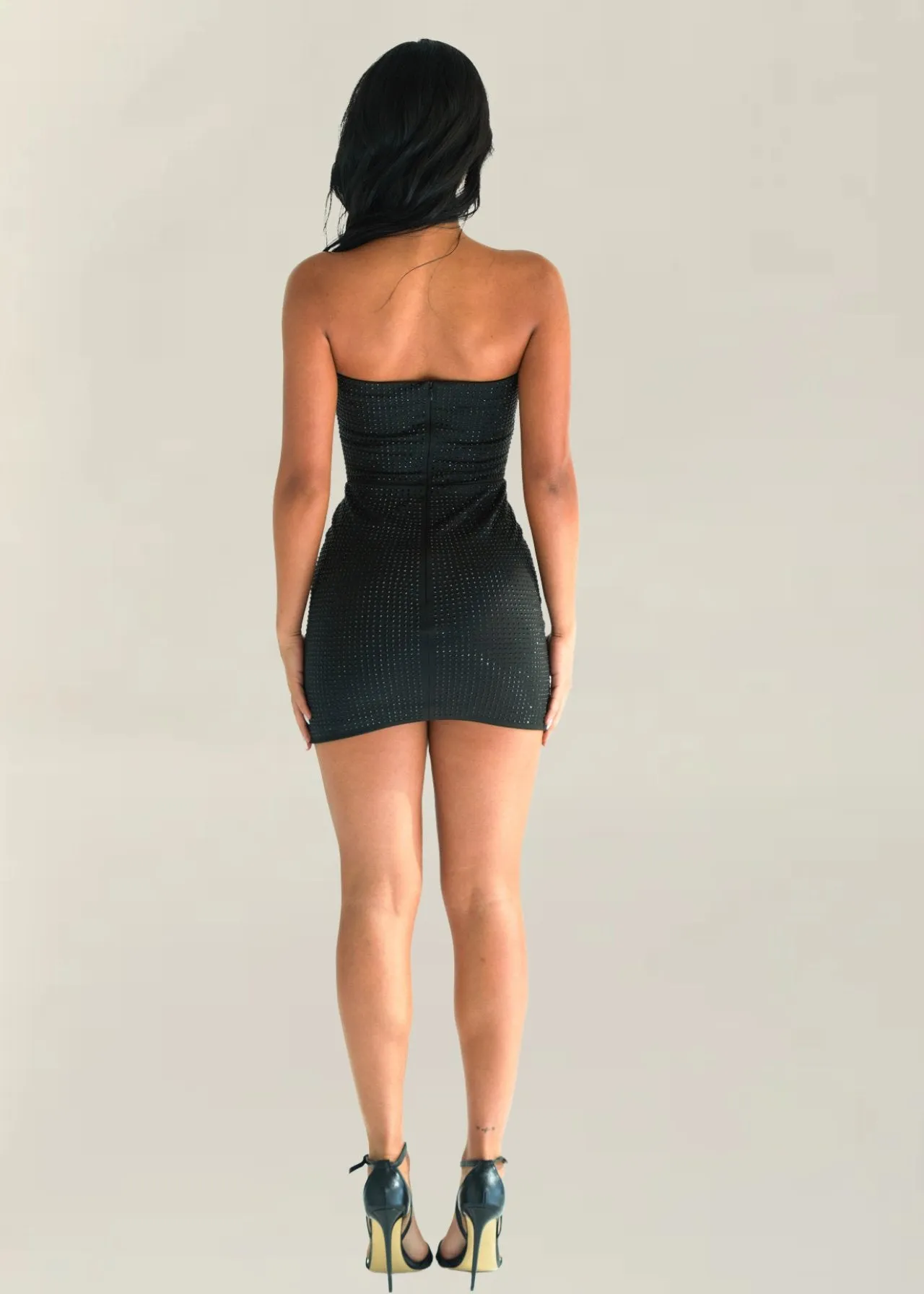 Crystal Mini Dres Black
