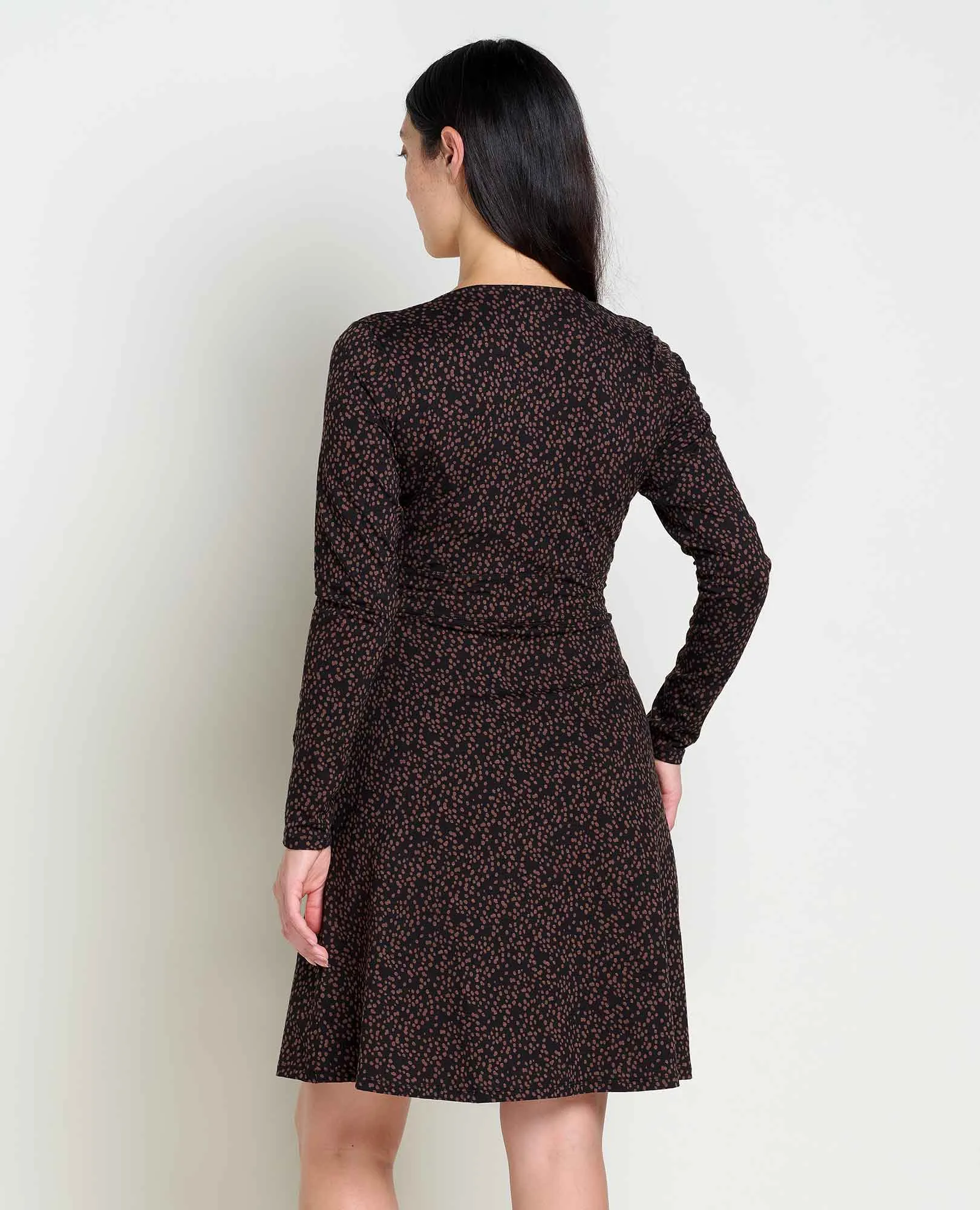 Cue Wrap Long Sleeve Dress